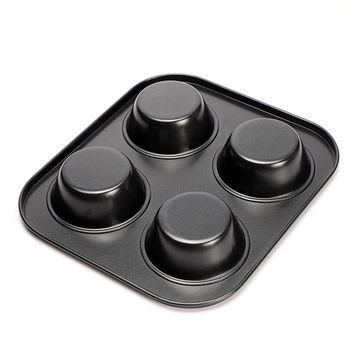 Buy Wholesale China Muffin Pan 4 Cups Air Fryer Small Oven Cupcake Baking  Pan Of Non Stick Carbon Steel & Nonstick Baking Pans Muffin Bakeware at USD  1.3