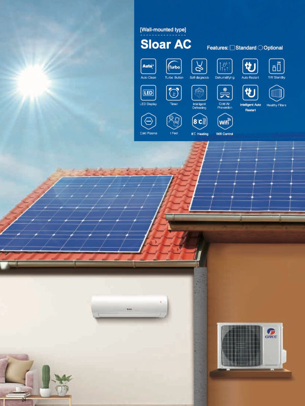 Buy China Solar Led Wall Mounted Air Conditioner & Solar Split Air Conditioner at USD 200 | Global Sources