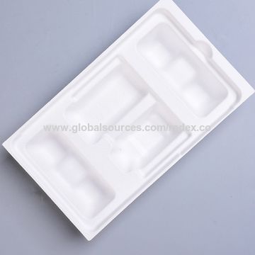China Cardboard trays Pulp Moulded Disposable Biodegradable Packaging ...