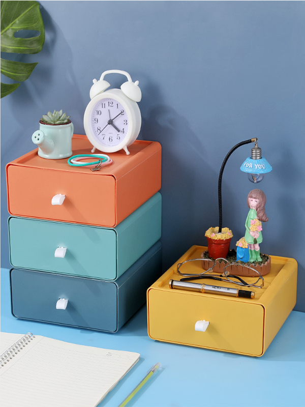 China Desktop Organizer with Drawer, Stackable Storage Drawers on