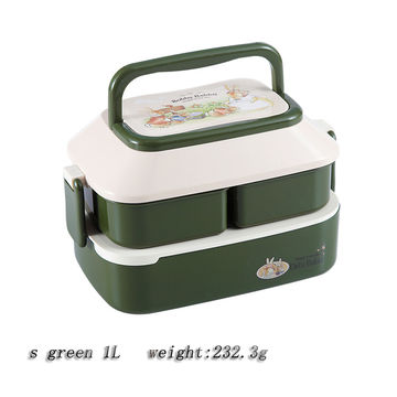 Korea Rectangle Shape 3 Layers Stainless Steel Lunch Box Kids