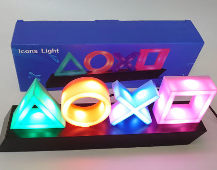 NEU & OVP PlayStation Icons Light Blitzversand Tischlampe LED Gaming Deko 