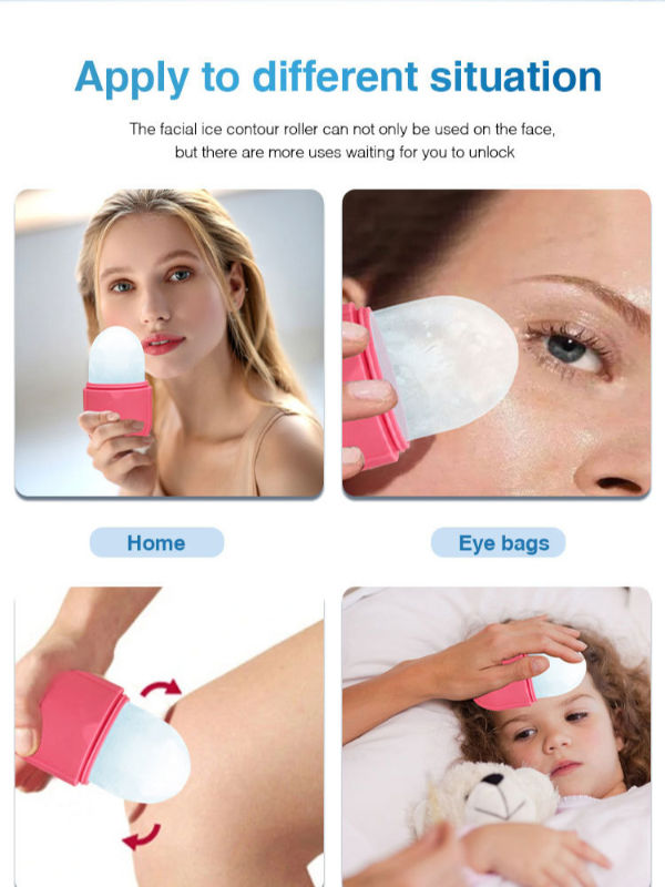 China Ice cubeFacial ice massagerSilicone face ice Capsule ice tray