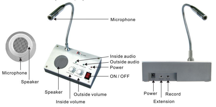 China Two Way Audio Communication Bank Service Window Counter Intercom ...