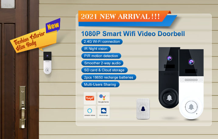 Smart Wireless Wi Fi Door Bell, Door Bell Wifi Smart Life