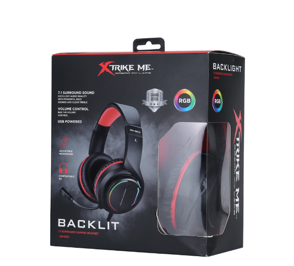 China XTRIKE ME 7.1USB Gaming Headphones Headsets RGB PC Gaming Headset