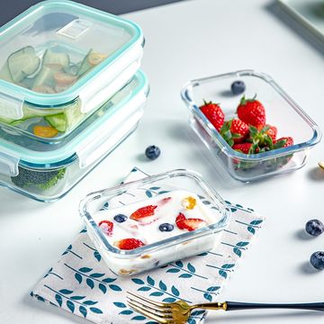400ml High Quality Glass Food Storage Container Lunch Box Microwave Glass  Bowl Glass Bakeware - China Glass Bakeware and Glass Crisper price