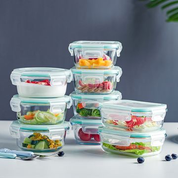 Recipiente para alimentos Caja de vidrio transparente con borosilicato de  alta calidad Vidrio - China Fiambrera y recipiente de comida precio