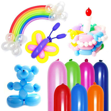 Ilovemilan - 100 globos de látex mágicos, globos largos multicolores, globos  de modelado, globos inflables, globos de látex, globos de escultura para