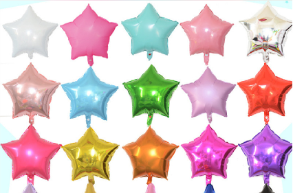 5Pcs 18" Five-pointed Star Helium Foil Balloon Holidays Party Supply New 
