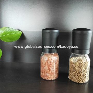 Plastic Pepper Grinder, Glass Salt/herb/spice Grinder, Manual Pepper Mill  For Cooking, Bbq, Kitchen Tool