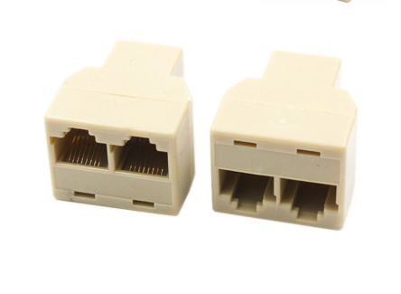 China Telephone 1 to 2 Ways Connector Female to Female Adapter Splitter ...