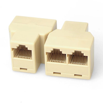 China Telephone 1 to 2 Ways Connector Female to Female Adapter Splitter ...