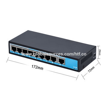 10 Port Ethernet Switch POE Network Switch Ethernet Splitter 10/100Mbps  250m 48V Transmission Network for Wireless AP Monitor Camera Router