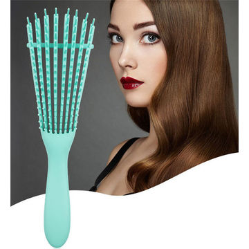 Hod Health & Home Detangling Scalp Massaging Octopus Comb Hairbrush for Women Black