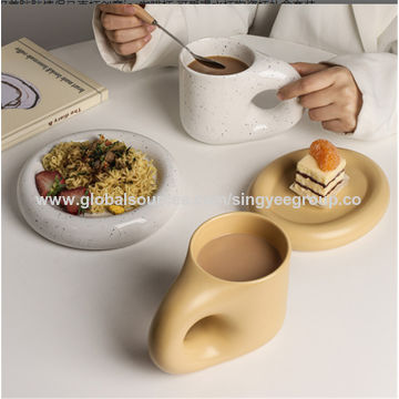 Buy Wholesale China Fat Couple Mug Creative Ins Coffee Cup Cute Drinking Cup  Ceramic Cup Gift Box Set & Mark Fat Couple Coffee Mugs at USD 2