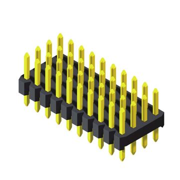 China 2.0mm Pin Header H1.0 Single Row Right Angle on Global Sources ...