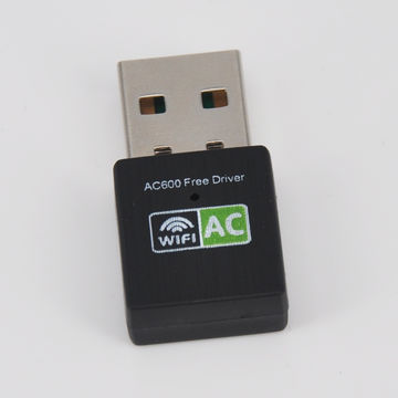 Clé Wifi USB AC600 Mbits / s 2.4 GHz et 5 GHz double bande USB 2.0 WiFi  Free Drive Adapter Carte réseau externe