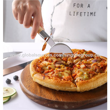 Pizza Knife, Stainless Steel Pizza Knife Shovel, Pizza Roller Knife, Pizza  Cutter Wheel With Handle, Round Single Wheel Pie Knife, Pizza Serving  Shovel, Pizza Cutter Shovel, Dough Cutter Shovel, Kitchen Essentials,  Kitchen