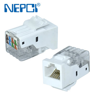 China CAT5E network keystone jack connector 110IDC, NPECI XJY-NE-27A ...