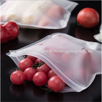 Sacs de conservation des aliments frais, Couvercles élastiques  réutilisables pour le stockage des aliments, sacs d'étanchéité en plastique  transparent