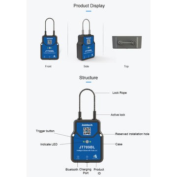 China Jointech Smart container bluetooth GPS tracker lock JT709A on ...
