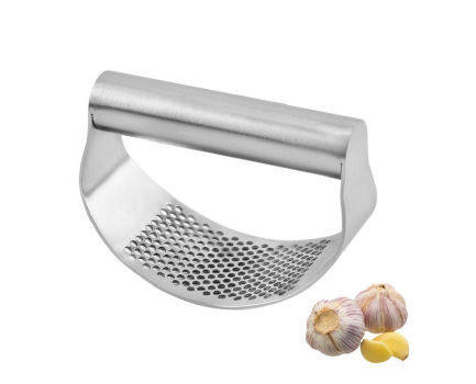 Details about   3PCS Curved Manual Garlic Grinding Presser Slicer Chopper Stainless Steel Tool