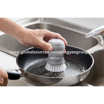 1pc Kitchen Bathroom Tile Cleaning Brush Glass Sink Decontamination Kitchen  Pot Stove Wall Cleaning Brush