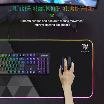 Speed RGB Gaming Mouse Pad, Soft Glowing 14 LED Modes, Gaming Desk