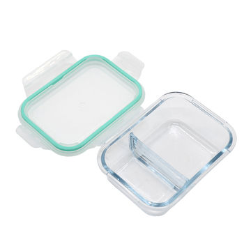 High Borosilicate Bowl Set Lunch Box Clear Glass Salad Bowls with Lids -  China Food Box and Lunch Box price