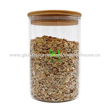 Buy Wholesale China Glass Jars Set,upgrade Spice Jars With Wood Airtight  Lids , 6oz Small Food Storage Container & Spice Jars With Wood Lids at USD  0.28