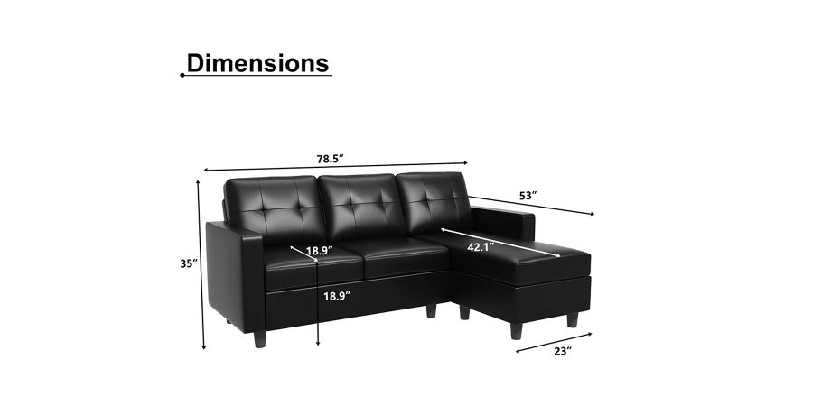 I Shaped Sofa Set Furniture, Minimum Size Of L Shape Sofa