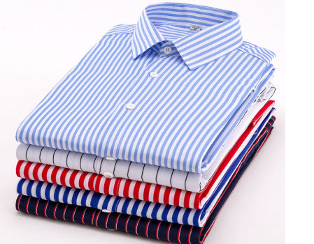 MoonHome Mens Fashion Short Sleeve Casual Regular Slim Fit Vertical Striped Button Down Shirts 