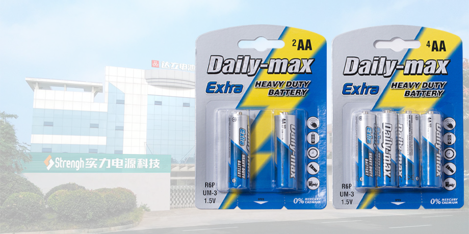 Daily Max Aa R6p Heavy Duty Zinc Carbon Battery Dry Cell Batteries Disposable Non Rechargeable 3835