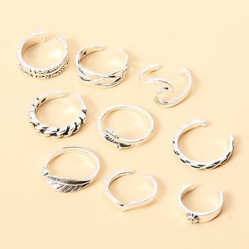 Buy China Wholesale Fashion Women Toe Ring Set Adjustable & Toe
