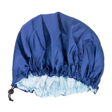 Bonnet de Sommeil en satin Bonnet de Nuit pour Femme - Bleu - Neuf