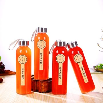 300ml Modern Glass Jars with Lids Wholesale Glass Bottles for Juicing -  China Glass Bottle, Glassware