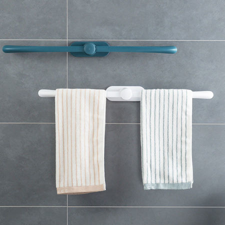 Bathroom plastic Storage holders wall mounted Storage racks Adhesive Metal Towel rack supplier