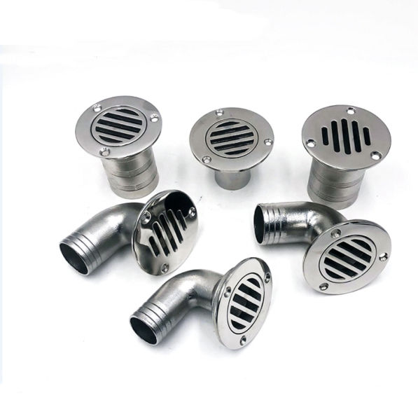 China Boat Deck Drain Scupper W/80mm Ball For Hose 11/2 on Global
