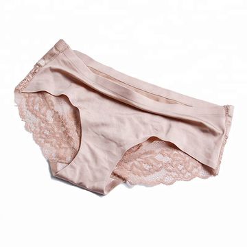 Women Lady Lace Ice Silk Underwear Sexy Seamless Briefs Panties Transparent  Soft