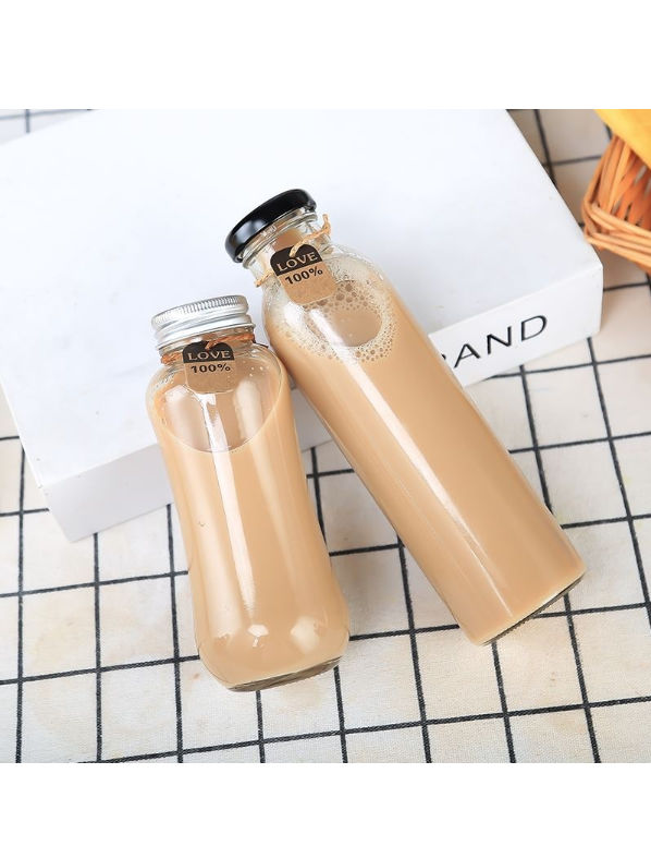 300ml Modern Glass Jars with Lids Wholesale Glass Bottles for Juicing -  China Glass Bottle, Glassware