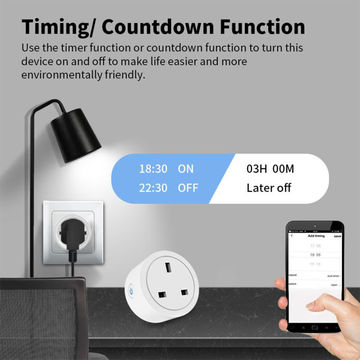 16A EU Smart Socket WiFi Smart Plug AC110-250V Wireless Remote Switch Plug  Power Outlet Home Control For Smart Life APP