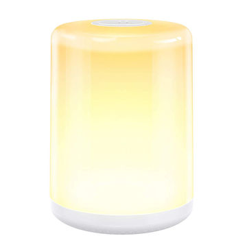 Lampe de chevet LED pour enfants, lampe de chevet d'hôtel avec variateur tactile, veilleuse à changement de couleur RVB