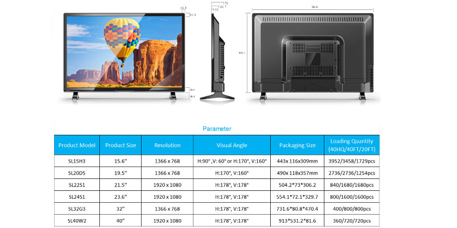 Buy Wholesale China 19/24/32 Inch Solar Tv With 12 Volt Dc Powered Input  Low Power Consumption & Solar Tv at USD 80