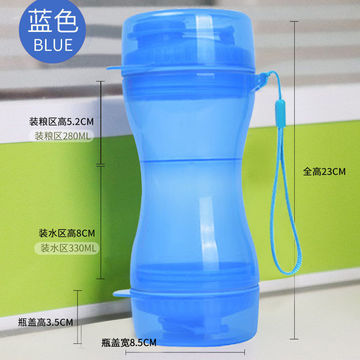 Buy Wholesale China 2 In 1 Pet Water Food Container Cats Dog Bottle  Portable Pet Travel Water Drink Cup With Bowl & Pet Water Cup at USD 0.99