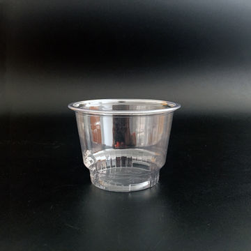 Plain PP Plastic Glass with Dome Lid