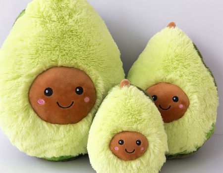 stuffed toy avocado