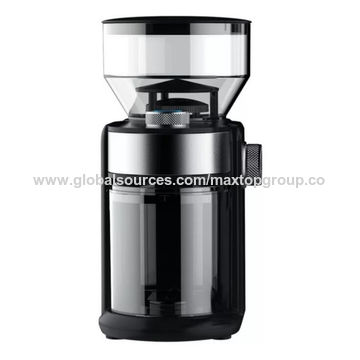 Electric Cordless Burr Coffee Grinder Black with Ceramic Burrs