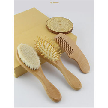 Baby / Toddler Hair Brush Set With Soft Hairbrush, Hard Bristle