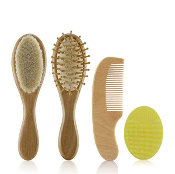 Baby / Toddler Hair Brush Set With Soft Hairbrush, Hard Bristle